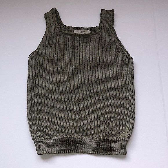 LOFT Tops - NWOT Damaged Loft Square Neck Sweater Knit Tank Top In Olive Green Size Small